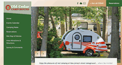 Desktop Screenshot of oldcedarcampground.com