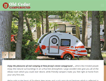 Tablet Screenshot of oldcedarcampground.com